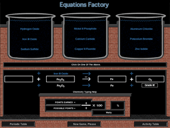 Science Test Review Game